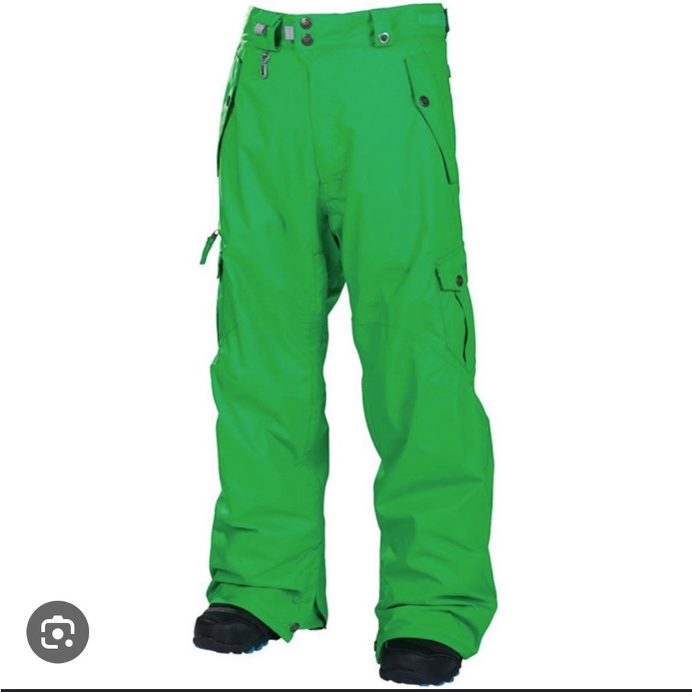 Bonfire Arc Classic Snow Pants Green - snowboarding/ski pants. Men’s Size M.